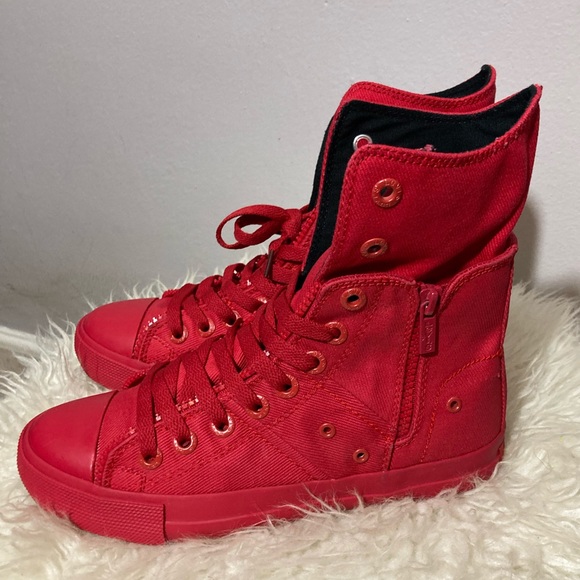 Shoes | Levis Zip Ex Red Sneaker Shoes 